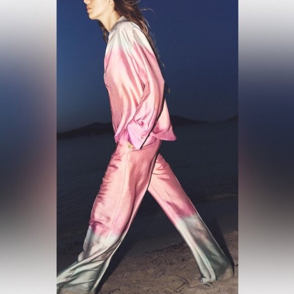 ZARA TIE DYE PRINT SHIRT - Picture 3 of 4